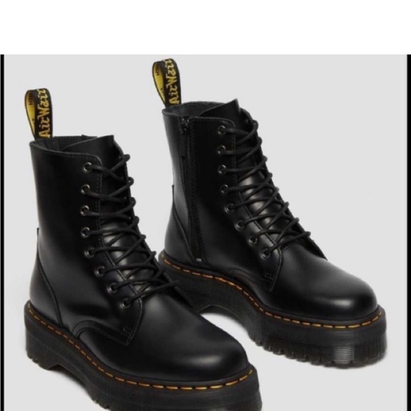 Dr Martens Jadon Smooth Leather Platform Boots Size 7 NEW - Picture 3 of 14